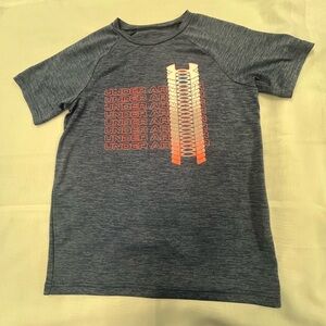 Under Armour Blue Short Sleeve Tee Casual Crew Neck